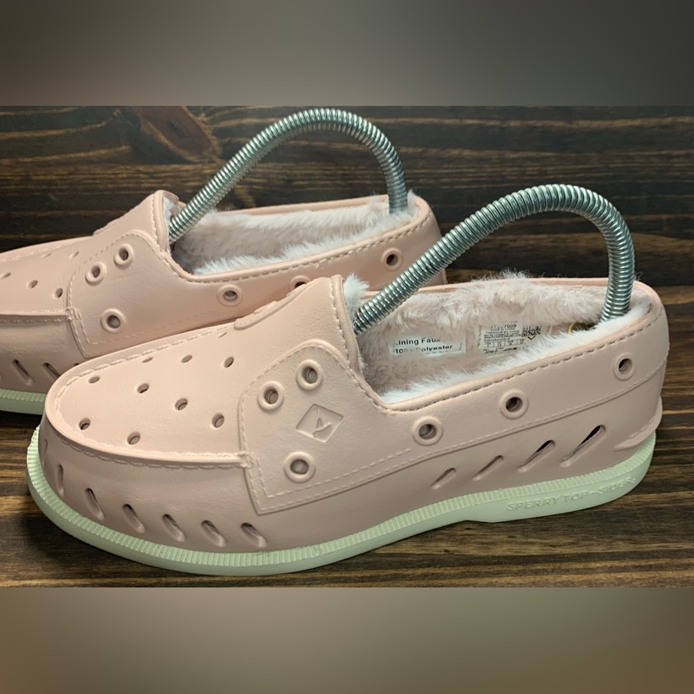 Sperry Float Cozy Boat Womens Size 6 Shoes Blush Slip On Sneakers